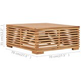  Set vrtnog stolića i taburea s krem jastukom masivna tikovina | shoptok.hr