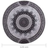  Preproga pralna φ120 cm večbarvna protizdrsna, (20668471) | Shoptok.si