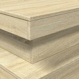  Stolić za kavu s LED svjetlima boja hrasta 90 x 50 x 40 cm | shoptok.hr