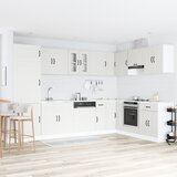 vidaXL Kuhinjske omare Set 2 Bela Inženirski les 80 x 46 x 81.5 cm Cene