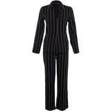 Trendyol Black Striped Shirt Collar Viscose Woven Pajamas Set | shoptok.hr