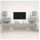  8-dijelni set TV ormarića siva boja betona od iverice | shoptok.hr