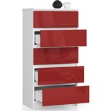 AKORD KOMODA K60 5SZ CLP RDEČI GLOS, (21703248) | Shoptok.si