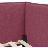 vidaXL Kutni okvir kreveta boja crnog vina 80 x 200 cm tkanina | shoptok.hr