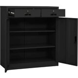 vidaXL Pisarniška omara antracitna 90x40x102 cm jeklo | Shoptok.si