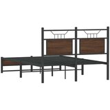  Okvir kreveta bez madraca smeđa boja hrasta 120 x 200 cm drveni | Eponuda.com