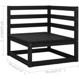  Sedežna garnitura 7-delna z blazinami trdna borovina | Shoptok.si