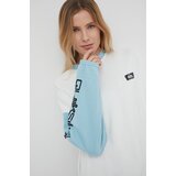 Quiksilver Pamučna dukserica za žene, boja: bijela, s tiskom | shoptok.hr
