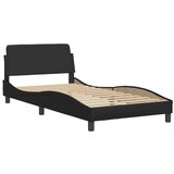  Okvir kreveta Viana bez madraca crni 100x203 cm od umjetne kože - Crna 100 x 203 cm | shoptok.hr