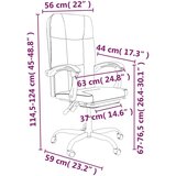  Uredski naslonjač od umjetne kože ružičasti | shoptok.hr