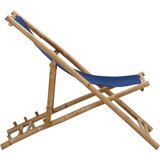  Ležaljka od bambusa i platna modra | shoptok.hr