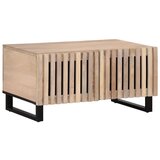The Living Store Klubska mizica bela 80x51x40 cm trden mangov les - Klubska Mizica, (21573530) Cene