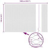 vidaXL Heksagonalna ograja siva 1.6x10 m Jeklo | Shoptok.si