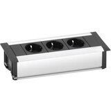 EVOline Razdelilna letev brez stikala 3-delna aluminij\, črna\, varnostni kontakt Schulte Elektrotechnik 159610000900, (20641576) Cene