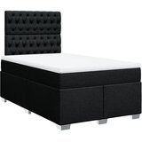  Krevet box spring s madracem crni 120 x 190 cm od tkanine | shoptok.hr