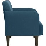 SOFA s naslonima za ruke plava 54 cm baršunasta | Eponuda.com