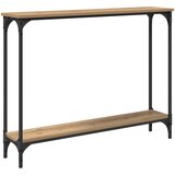  Konzolna stolica s policom Umjetnički hrast 100 x 22,5 x 75 cm | shoptok.hr
