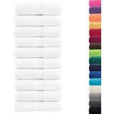 vidaXL Premium brisače 50 kosov bela 30x30 cm 600 gsm 100 % bombaž | Shoptok.si