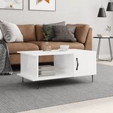  Stolić za kavu sjajni bijeli 90 x 50 x 40 cm konstruirano drvo Bijela | shoptok.hr