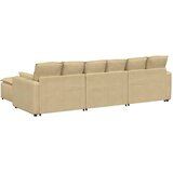  Modularna sofa s tabureom i jastucima, sivo-zelena | shoptok.hr