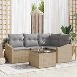  Set sofe 4 kom. Bež poliratan 178,5 x 123,5 x 85 cm | shoptok.hr