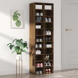 vidaXL Ormarić za cipele smeđi hrast 54x34x183 cm konstruirano drvo Cijene