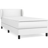  Box spring postelja z vzmetnico bel 100x200 cm umetno usnje, (20723974) | Shoptok.si