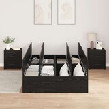  Krevet za pohranu Crna hrast 120x200 cm | shoptok.hr
