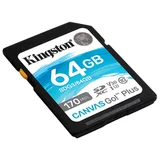 Kingston Canvas Go! Plus SD 64GB Class 10 UHS-I U3 V30 A2 (SDG3/64GB) spominska kartica