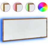 vidaXL LED kopalniško ogledalo artisan hrast 100x8,5x37 cm inž. les | Shoptok.si