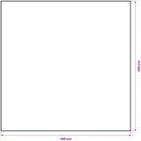 Stolnjak od jute Prirodna 140 x 140 cm 100% Jut | shoptok.hr