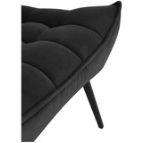 Ellos Home Črn žameten fotelj Legend – | Shoptok.si