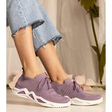 Gemre Purple women's sneakers with sock-like upper Miyana | Shoptok.si