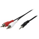 Logilink CA1043 cinch / klinker avdio priključni kabel 5.00 m črna (mat), (20431632) Cene