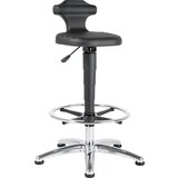 bimos Sedež za stojo, za laboratorij, nastavitev višine 510 - 780 mm, z nožnim obročem | Shoptok.si