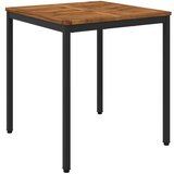 vidaXL Stol za večeru u vrtu Prirodna i crna 70 x 68 5 x 75 cm - Prirodna i crna 70 x 68 5 x 75 cm | shoptok.hr