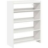vidaXL Regal za čevlje bel 80x25x61,5 cm inženirski les | Shoptok.si