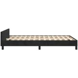  Okvir za krevet s uzglavljem crni 120 x 200 cm baršunasti | shoptok.hr