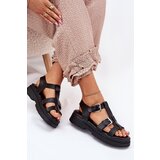 Boto Ladies Eco Leather Sandals With Buckles Black Jeneliena | shoptok.hr