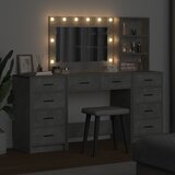  Toaletni stol s ladicama 3 pcs Betonski sivi Konstruirano drvo | Eponuda.com