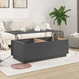  Stolić za kavu sivi 100 x 50 x 35 cm od masivne borovine | shoptok.hr