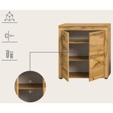 MID.YOU Dnevni Regal Jam, Barva Hrasta, 4-Delni | Shoptok.si