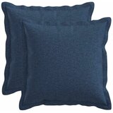  Jastuk s jastukom HOUTEN 2 kom. Plava Umjetni lan - Plava 50 x 50 cm 2 | shoptok.hr