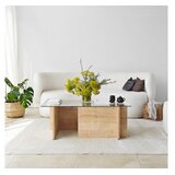 Hanah home Giona Klub sto, 105x40x65cm, Krem | Eponuda.ba