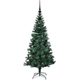  Umjetno predsvijetljeno božićno drvce Zelena 120 cm PVC i metal | shoptok.hr