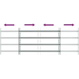  Sigurnosna rešetka za prozore s 4 poprečne šipke 3 pcs | shoptok.hr