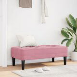 vidaXL Klupa Ružičasta 113x57x39 cm Baršun | shoptok.hr