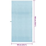  Sportski Ručnici 2 pcs Plava 180 x 90 cm Poliester i poliamid | Eponuda.com