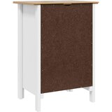  Nočna omarica HILL Bela in medena rjava 46 x 35 x 65 cm, (5000209417) | Shoptok.si