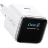 Nano punjač 45W USB-C bijeli s pametnim zaslonom.